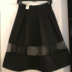 Express Black Midi Skirt